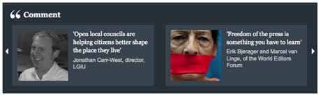 Comment section on Journalism.co.uk