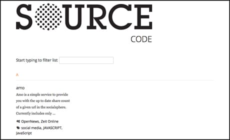 Source website screen