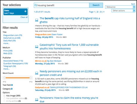 clipshare search screenshot