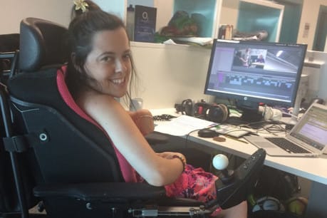 'I can't walk but I have my voice, so I can speak. And that's all that matters.'