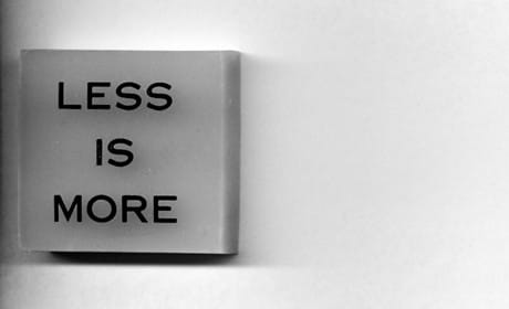Why less is more when it comes to mobile