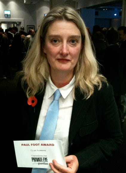 Campaign has been 'financially catastrophic', says Paul Foot Award winner