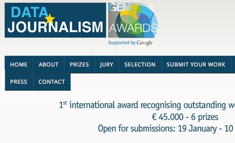 Google-sponsored Data Journalism Awards open to entries