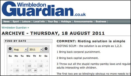 Death penalty editorial in Newsquest papers 'a bit of fun'