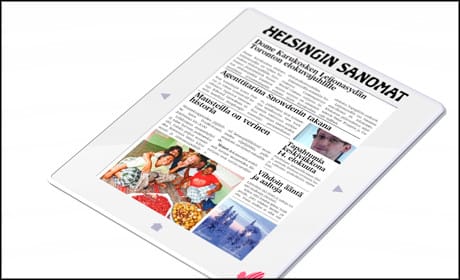 Finnish daily piloting solar-charged e-reader giveaway