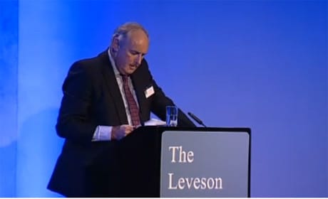 Full text of Paul Dacre's Leveson inquiry speech
