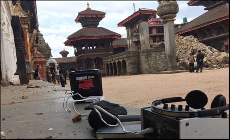 Reporting the Nepal earthquake with little more than an iPhone