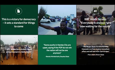 Covering the Nigerian election – with just SMS and WhatsApp