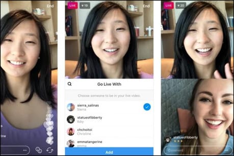 How to broadcast live with another person on Instagram