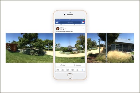 How to take a 360-degree photo within your Facebook app