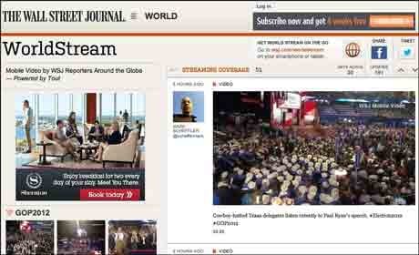 How WSJ reporters are sharing mobile phone videos to WorldStream