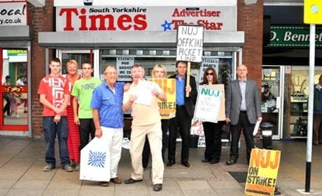 Johnston Press strikers stand firm ahead of meeting