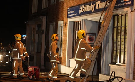 Journalists escape fire at West Sussex County Times
