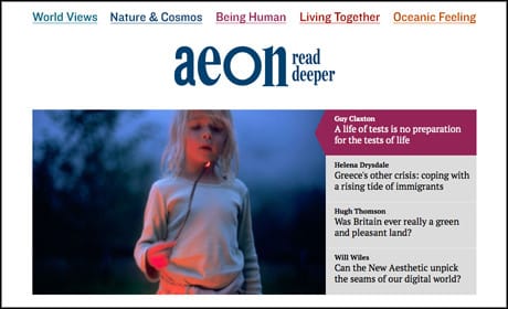 New digital magazine AEON will 'delve behind the news'