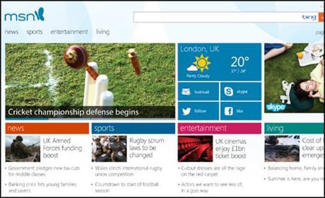 MSN announces optimised site for Windows 8 and IE10