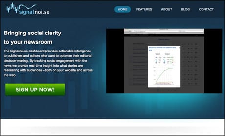 SignalNoi.se tracks story 'velocity' on social networks