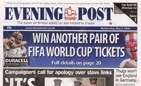 Twenty jobs at risk as Bristol Evening Post axes Saturday editon