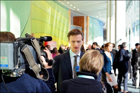 Six press cards for journalists