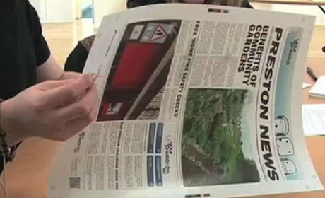 Researchers developing 'smart' newspaper that responds to touch