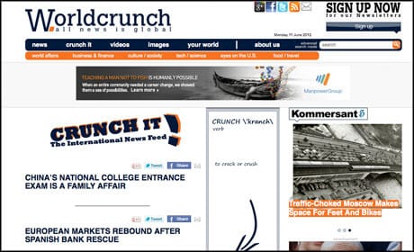 Worldcrunch launches 'international news feed' for translated content