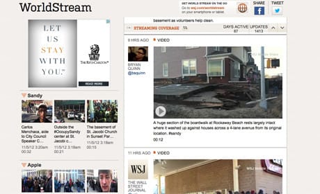 How WorldStream offered 'video stream' during Sandy
