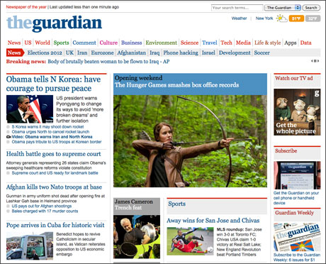 Guardian US site