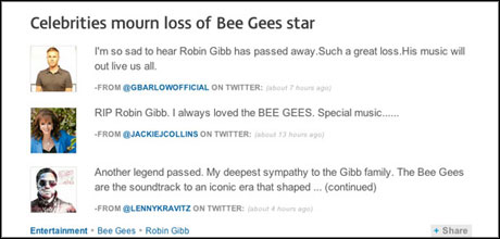 Bee Gees ITV News
