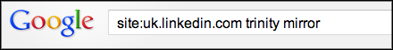 LinkedIn site search