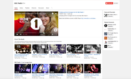 Radio 1 YouTube screenshot
