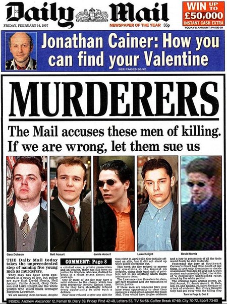 Daily Mail 1997 Murderers