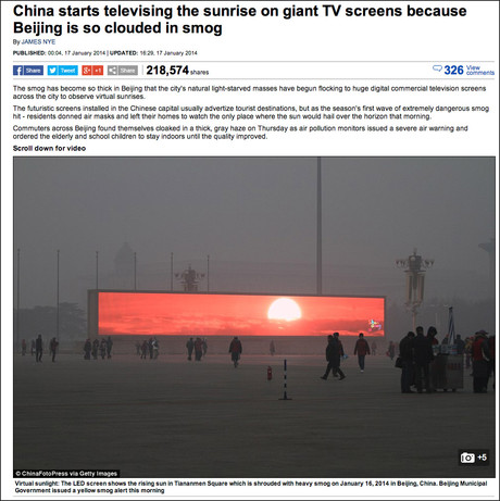 Daily mail beijing smog