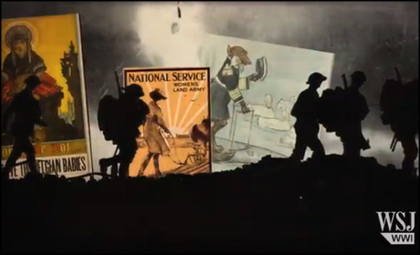 Wall Street Journal WWII interactive - cartoons