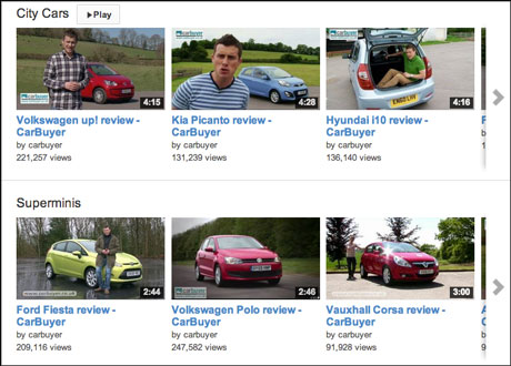 CarBuyer YouTube channel