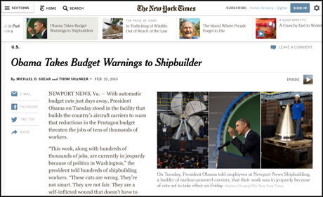 New York Times redesign