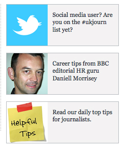 Tips section on Journalism.co.uk