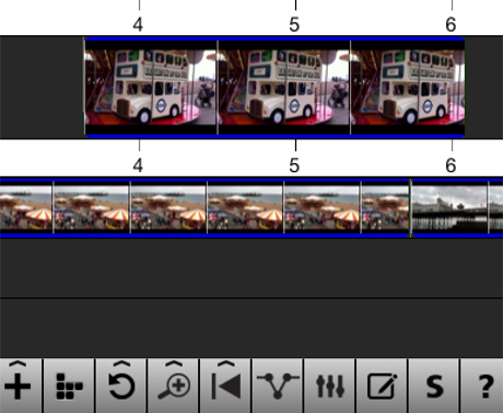 iPhone video editing - timeline and cutaways